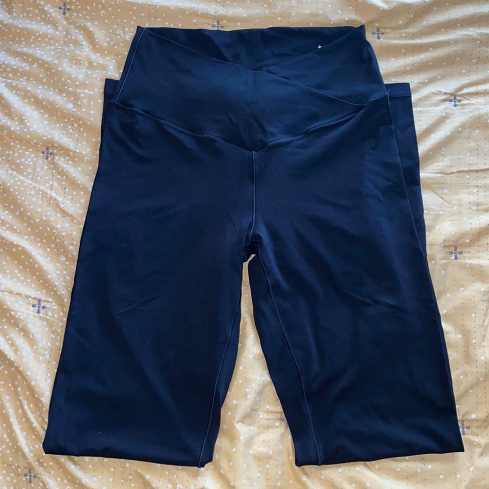 Black flare leggings